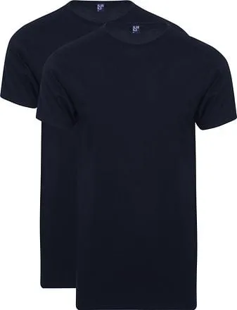 Alan Red T-Shirt Derby Extra Long Bleu Marine (Lot de 2) 
