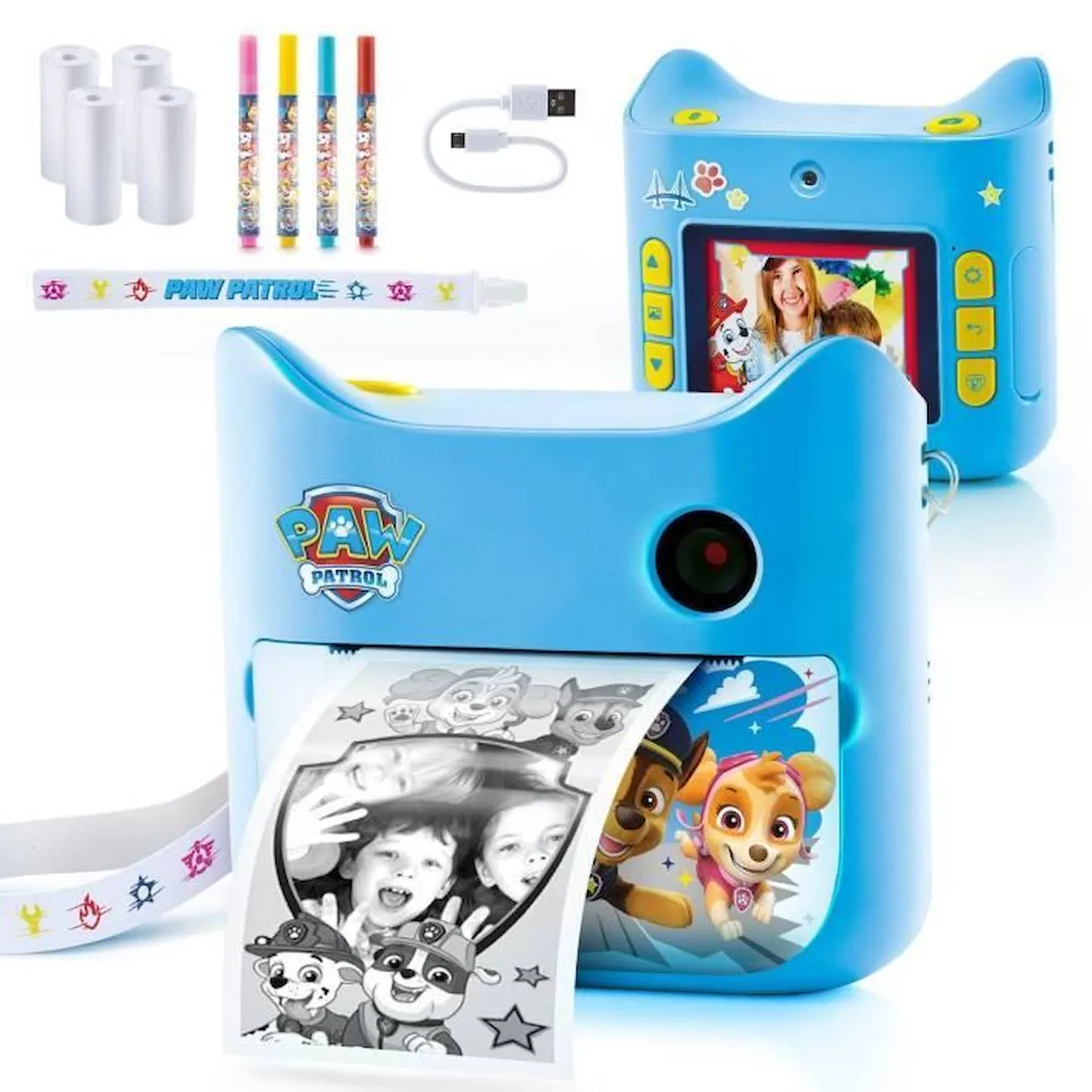 Appareil Photo Instantané Pat'Patrouille - Canal Toys - PPC 037 - Imprime plus de 250 photos blanc - Canal Toys