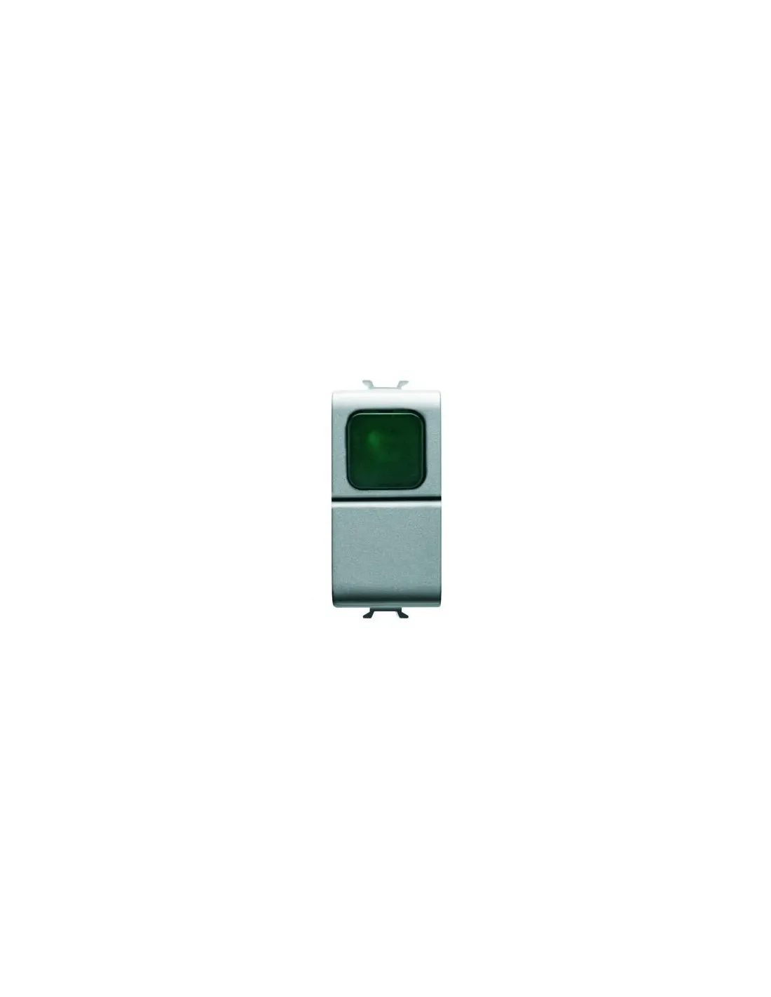B-P 1M 1P NO 16A VOYANT VERT TITANE GEWISS GW14142