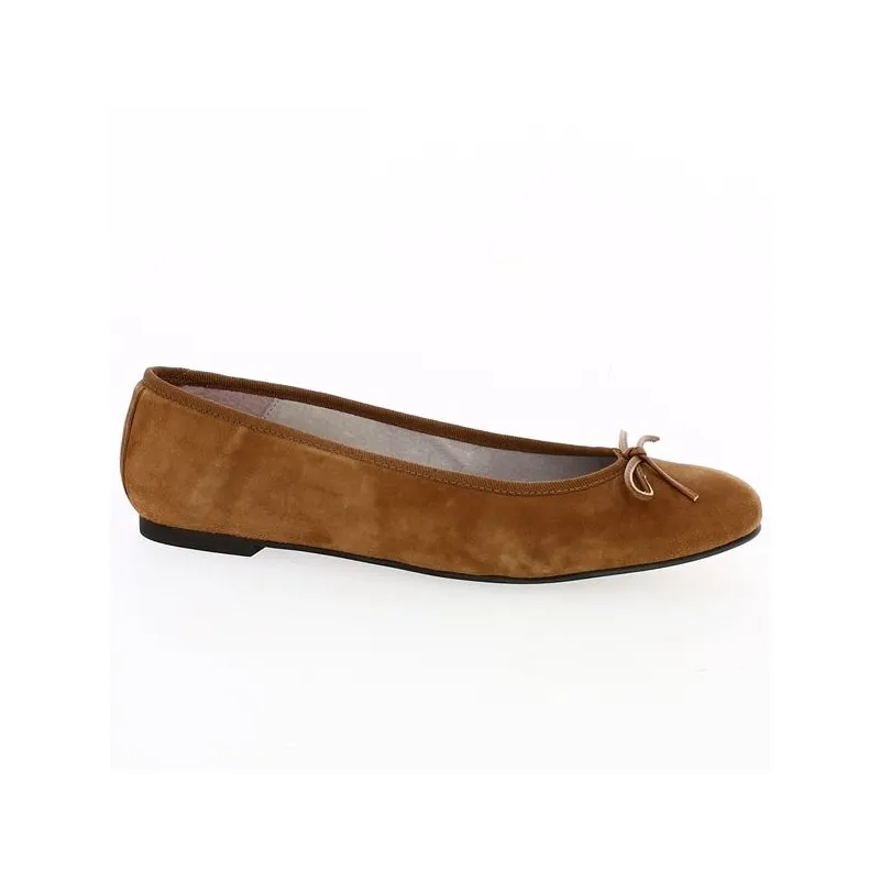 Ballerine Camel velours grande pointure