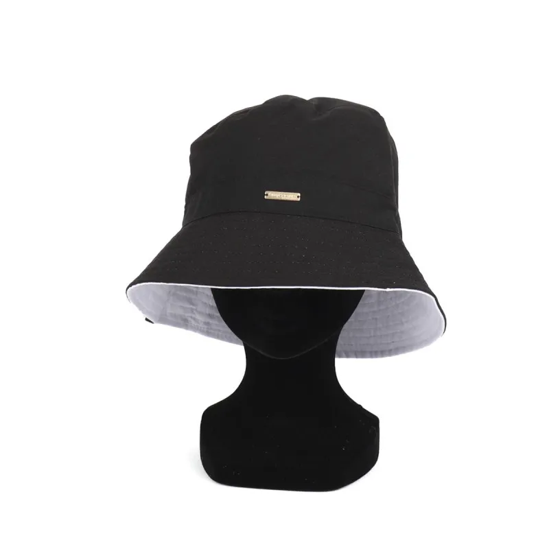 bob coton reversible noir et blanc de Les Tropeziennes