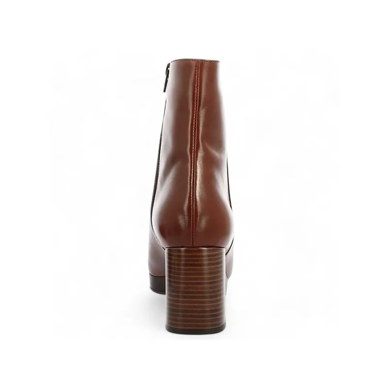 Boots plateforme camel grande taille AUGUSTA