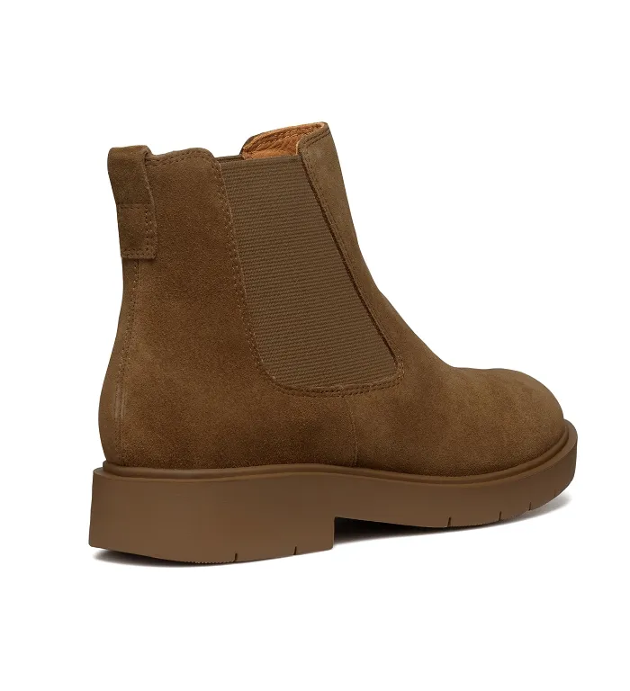 bottines et boots - Chelsea - femme - Cuir - Camel - Geox