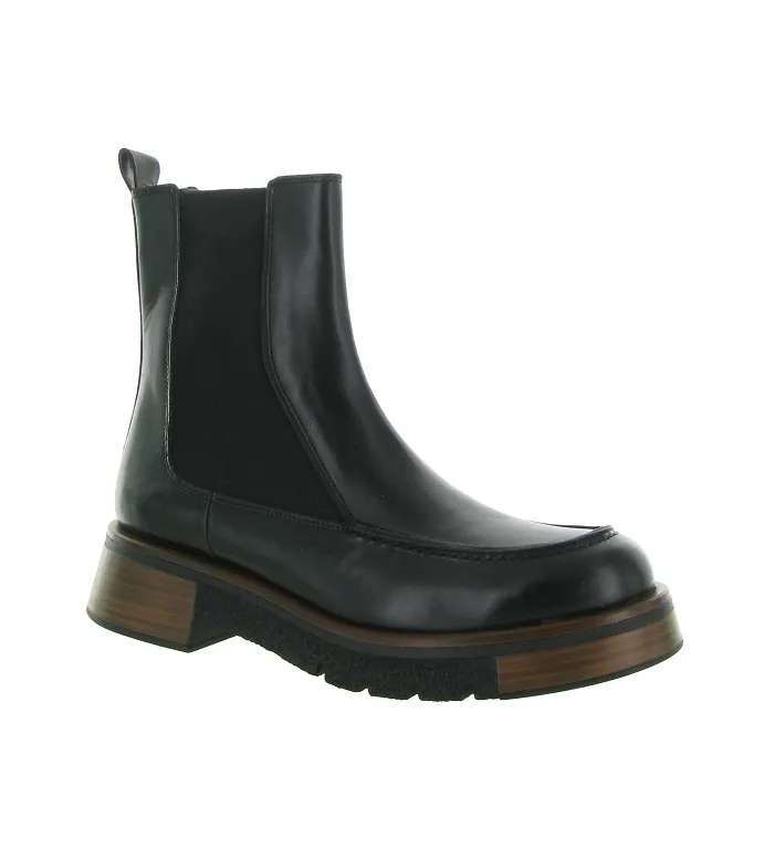 bottines et boots - Chelsea - femme - Cuir - Noir - Pons quintana