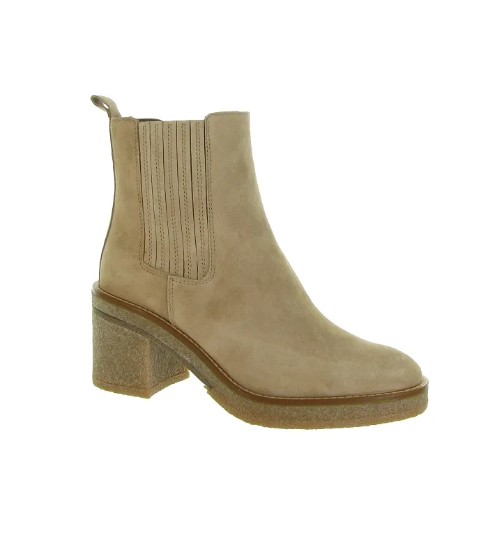 bottines et boots - Chelsea - femme - Nubuck - Beige - Alpe