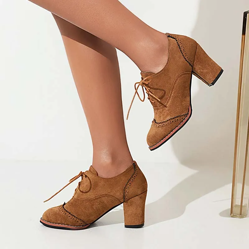 Chaussures Années 2000 Derby Marron