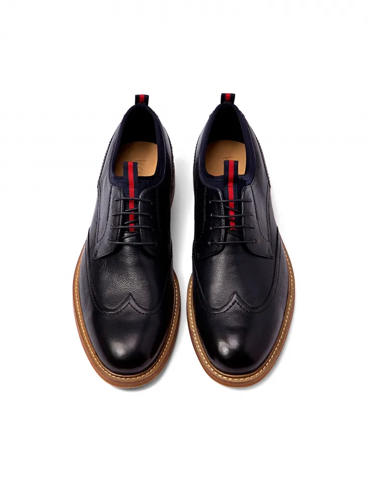 Chaussures Derby bleu marine pour hommes