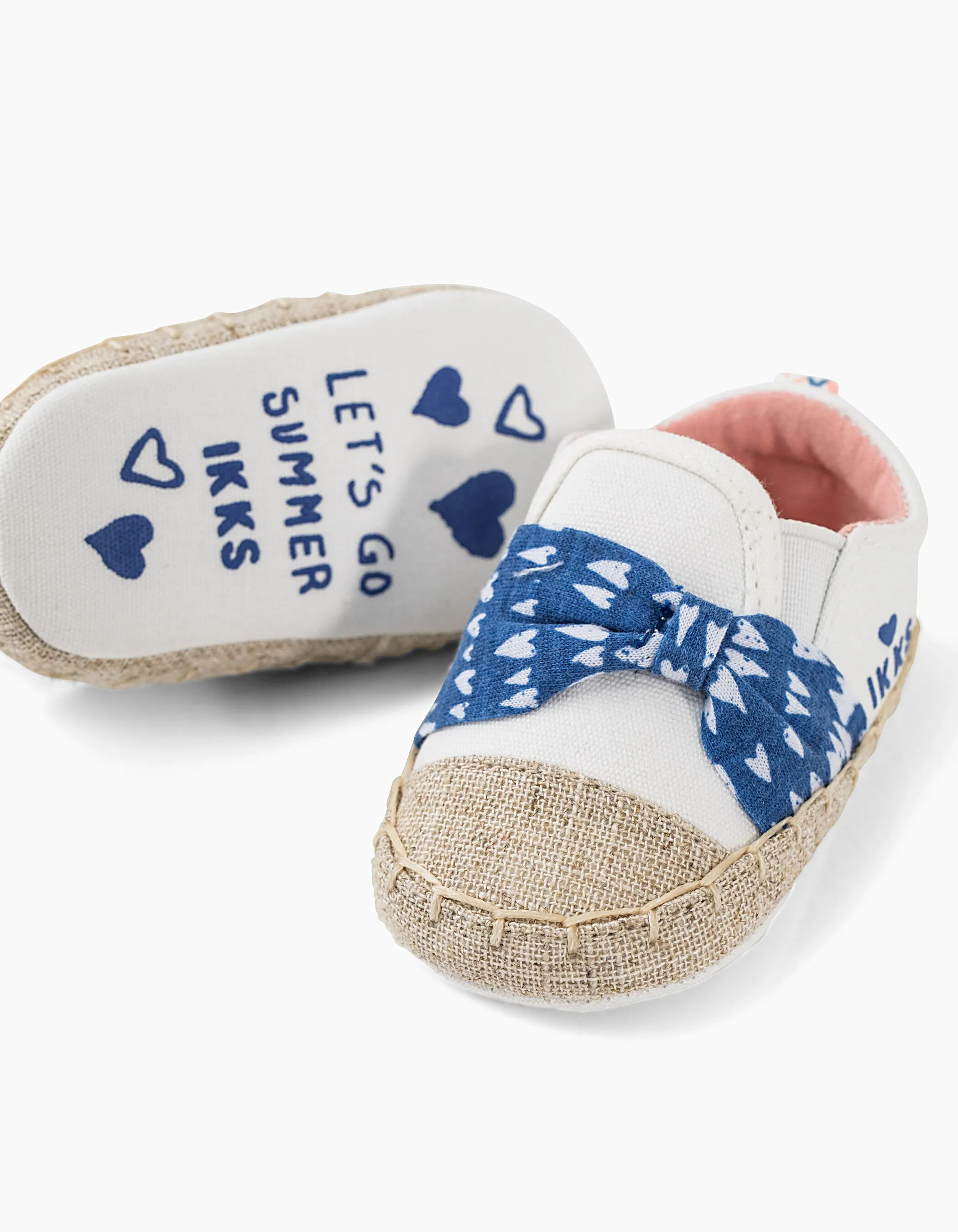 Chaussures écru et beige bébé fille