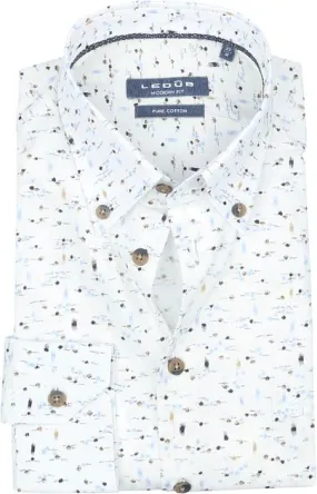 Chemise Ledub Blanche Imprimé 0141663-911180 commander en l