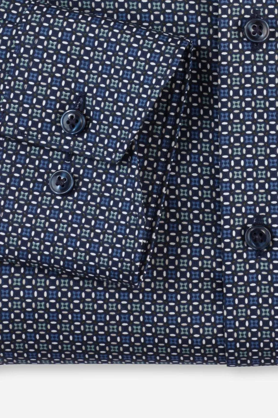 Chemise à motifs OLYMP marine