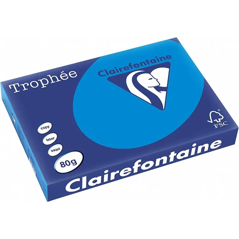 Clairalfa Papier universel Trophée, A3, bleu turquoise