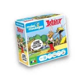 Coffret collector Mako Moulages Astérix - Figurine à mouler et peindre - 15 cm - Kit créatif pour enfant blanc - Mako Créations
