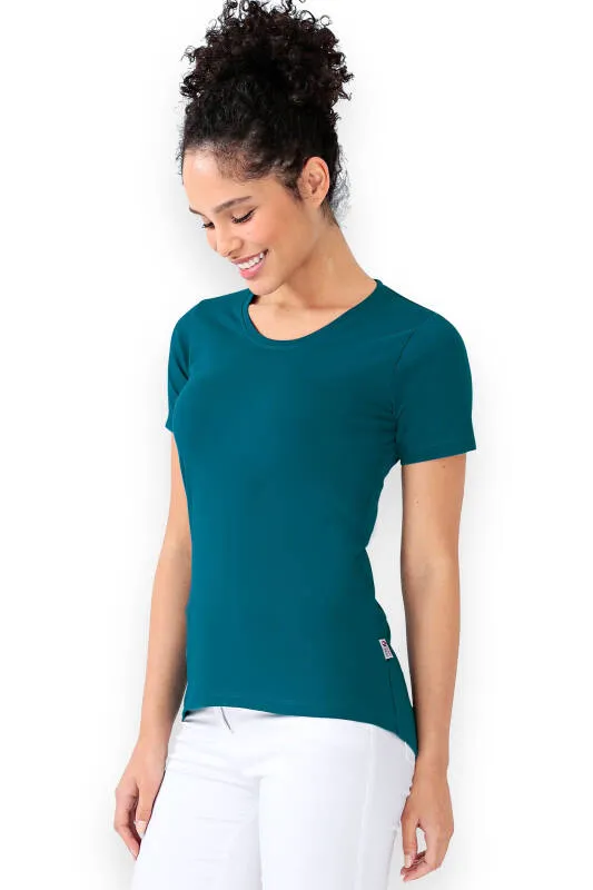 CORE T-shirt Femme - Encolure ronde vert pétrole