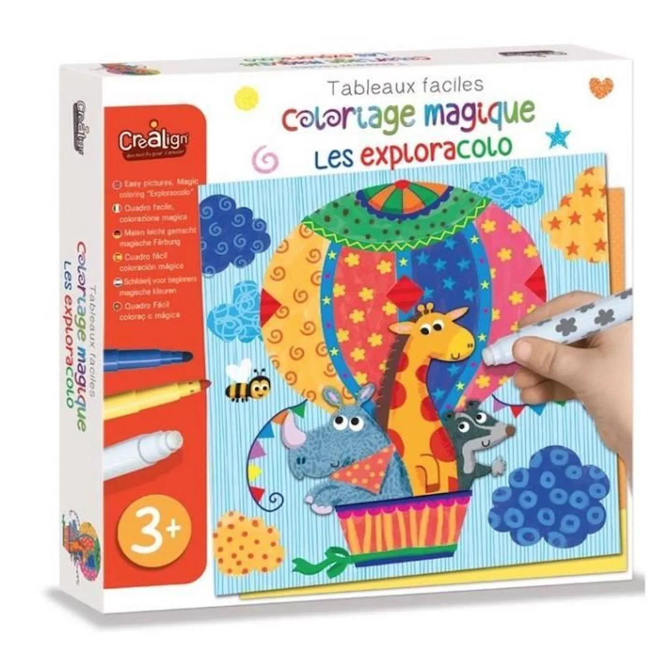 CreaLign' - Coloriage Magique Exploracolo blanc - Crea Lign