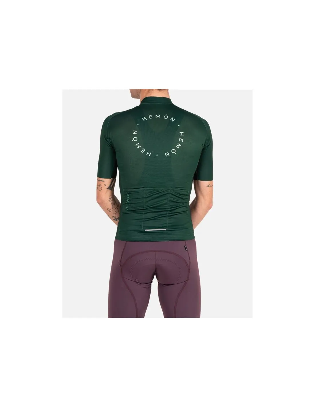 Cyclisme Maillot Hemon Pro Gaia M/C Vert Homme