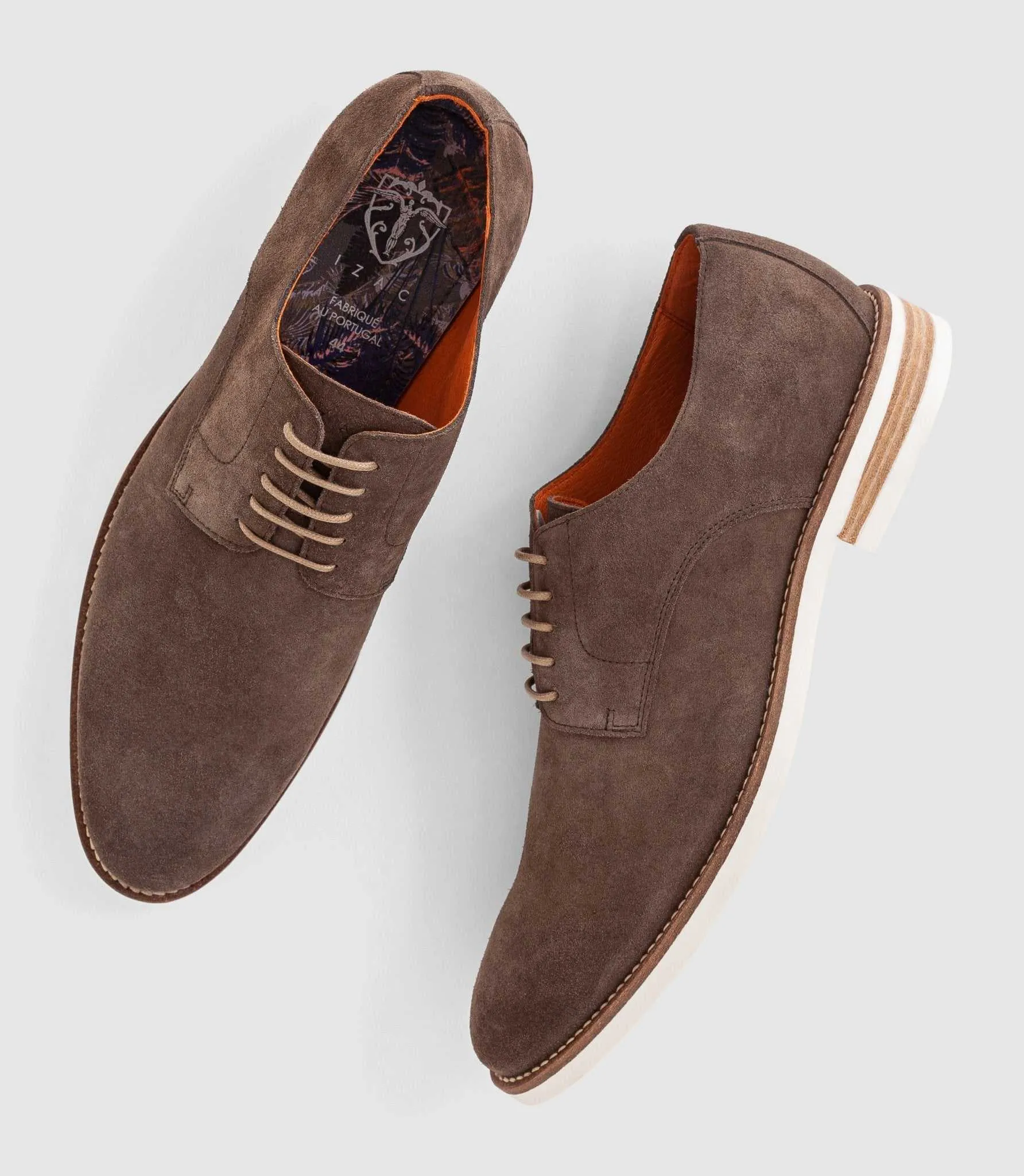 Derby suede taupe Giuseppe