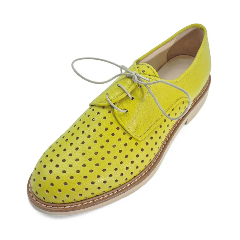 Derby élégant en cuir vert - Fratelli Rosana - Scarpe