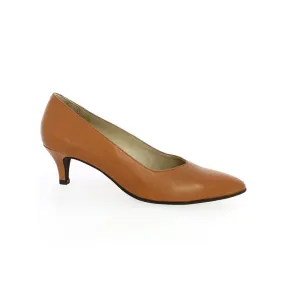 Escarpin Camel petit talon VICTORIA