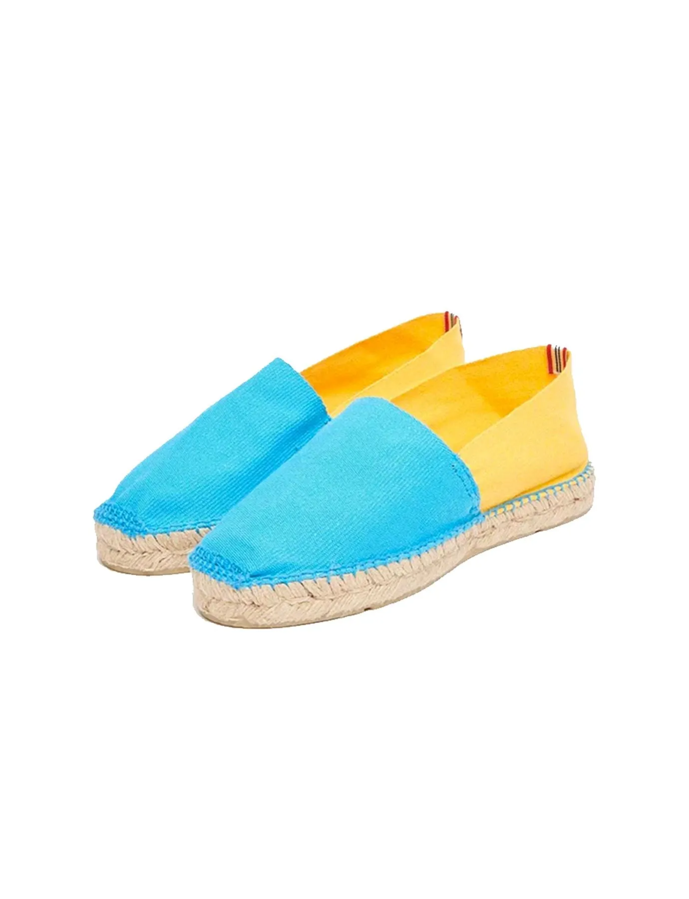 Espadrilles Aglae turquoise-jaune