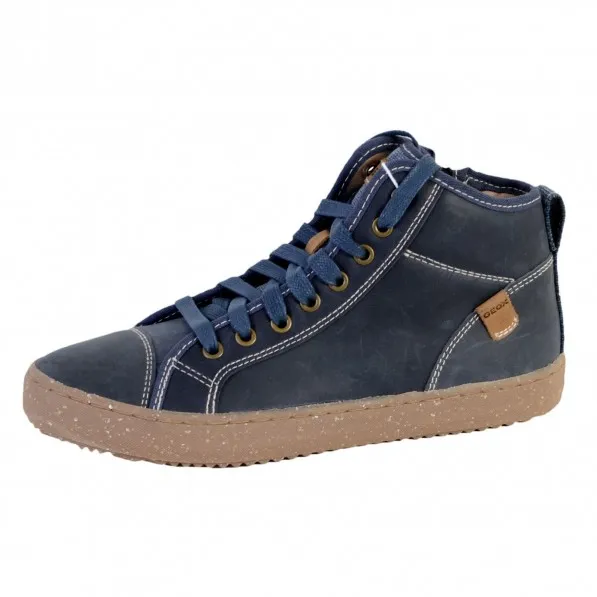 Geox Basket Montante Geox Enfant/Garçons J Alonisso B.G - WAX.LEA+CANV