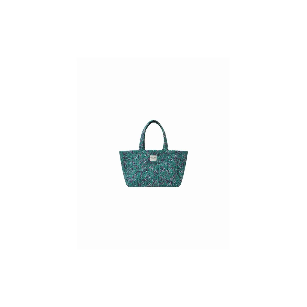 Grace et Mila - Totebag matelassé vert