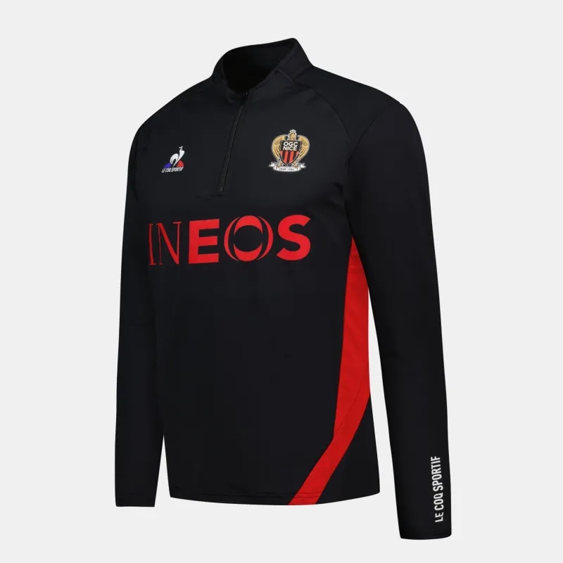 Haut d'entraînement Le Coq Sportif OGC Nice pour homme - Noir