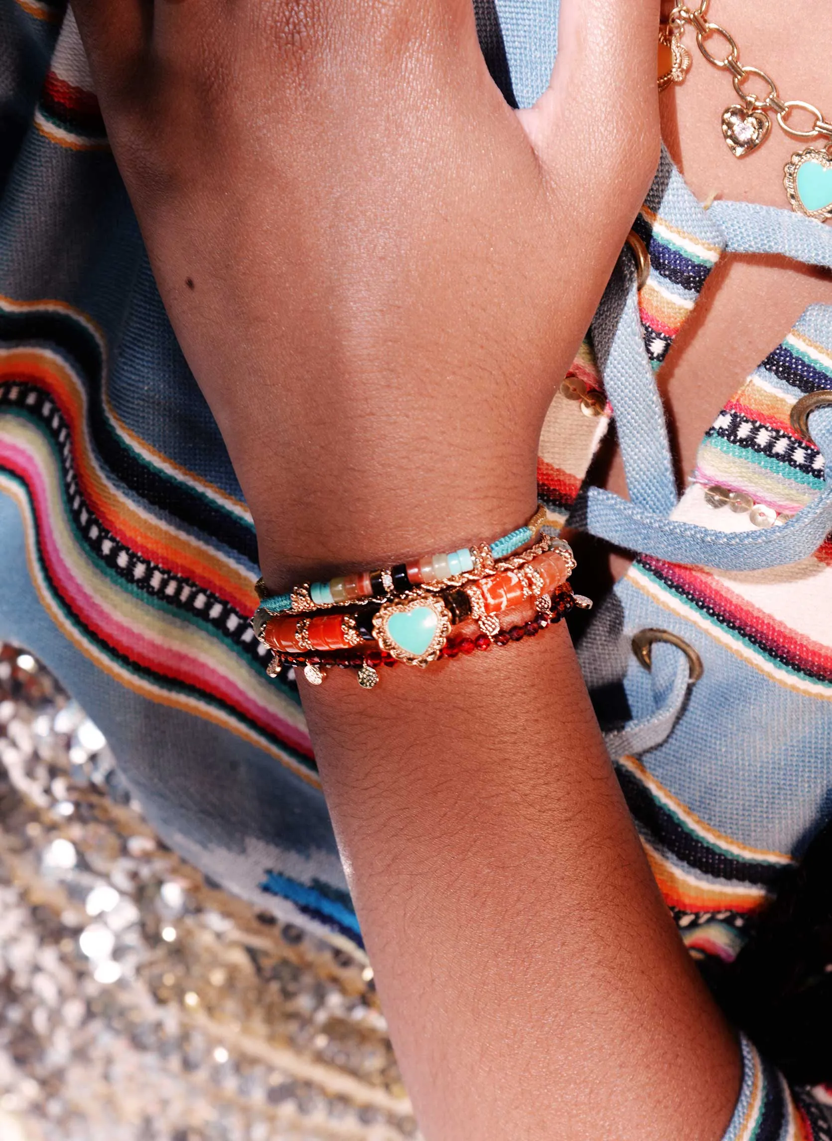 HIPANEMA  Bracelet manchette arriba - Multicolore