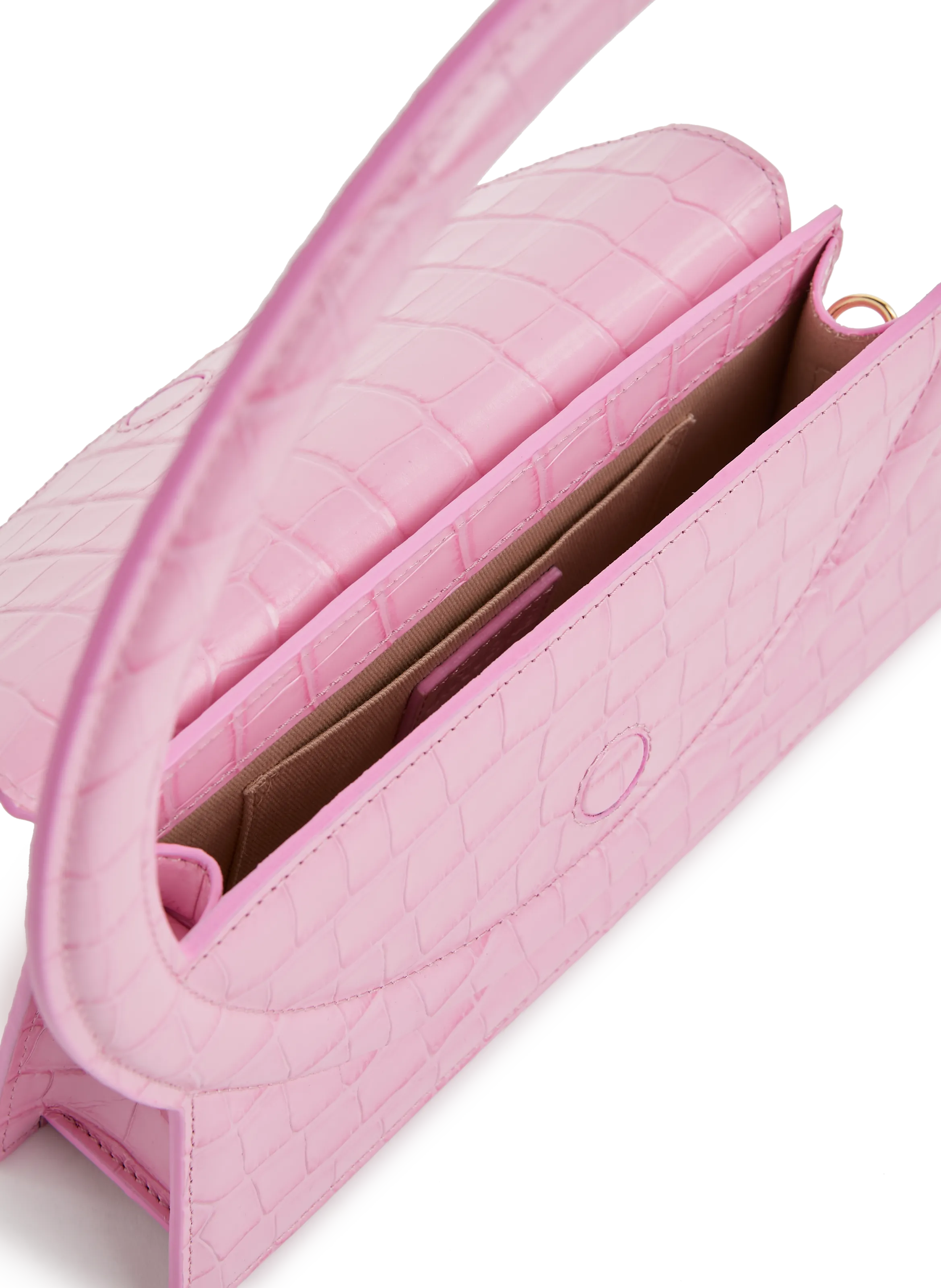 JACQUEMUS  Le Rond en cuir - Rose
