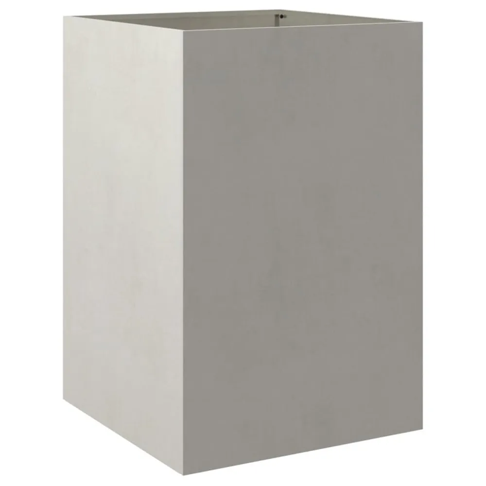 Jardinière argenté 52x48x75 cm acier inoxydable