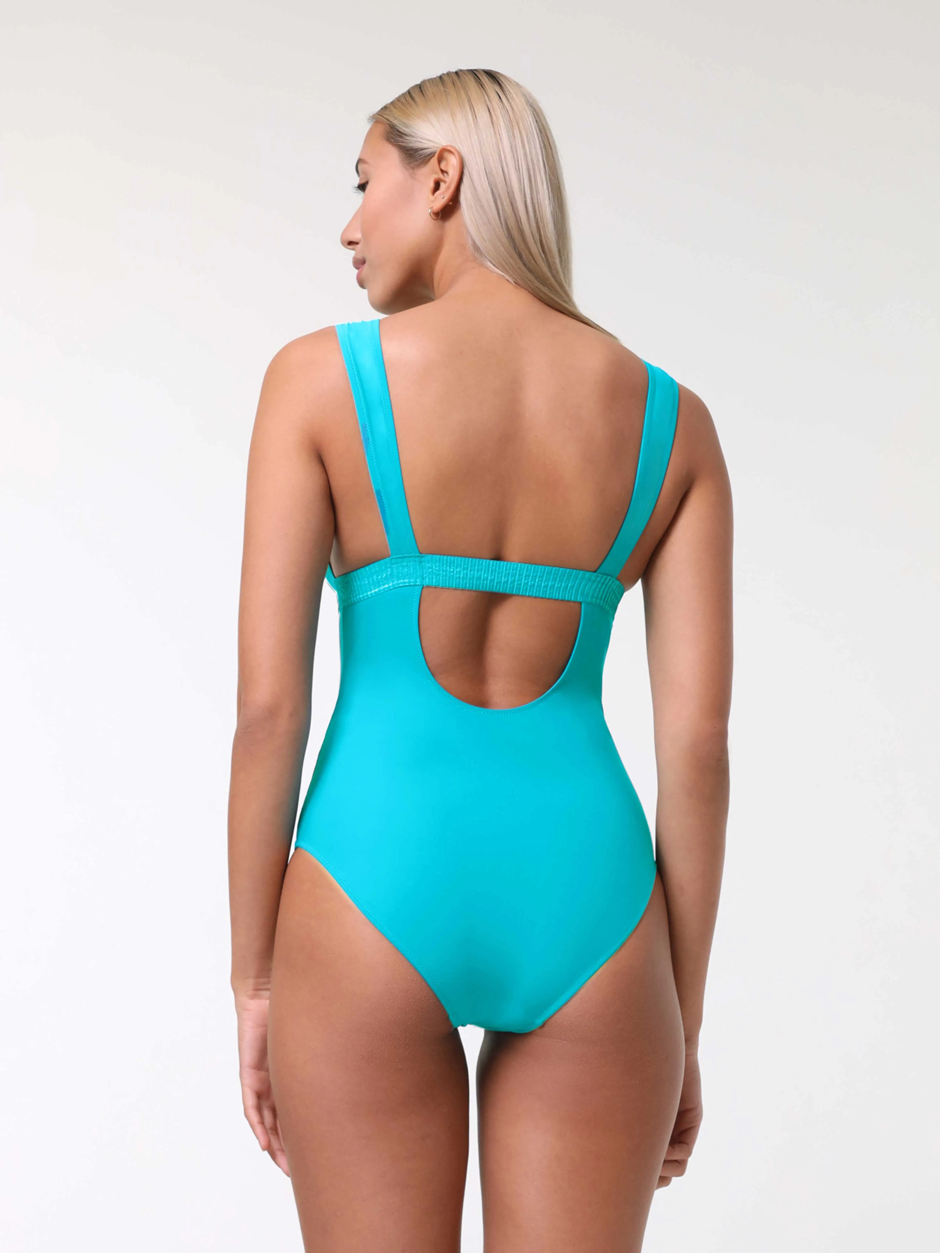 Maillot de bain 1 pièce - Manilla Bleu turquoise | Darjeeling