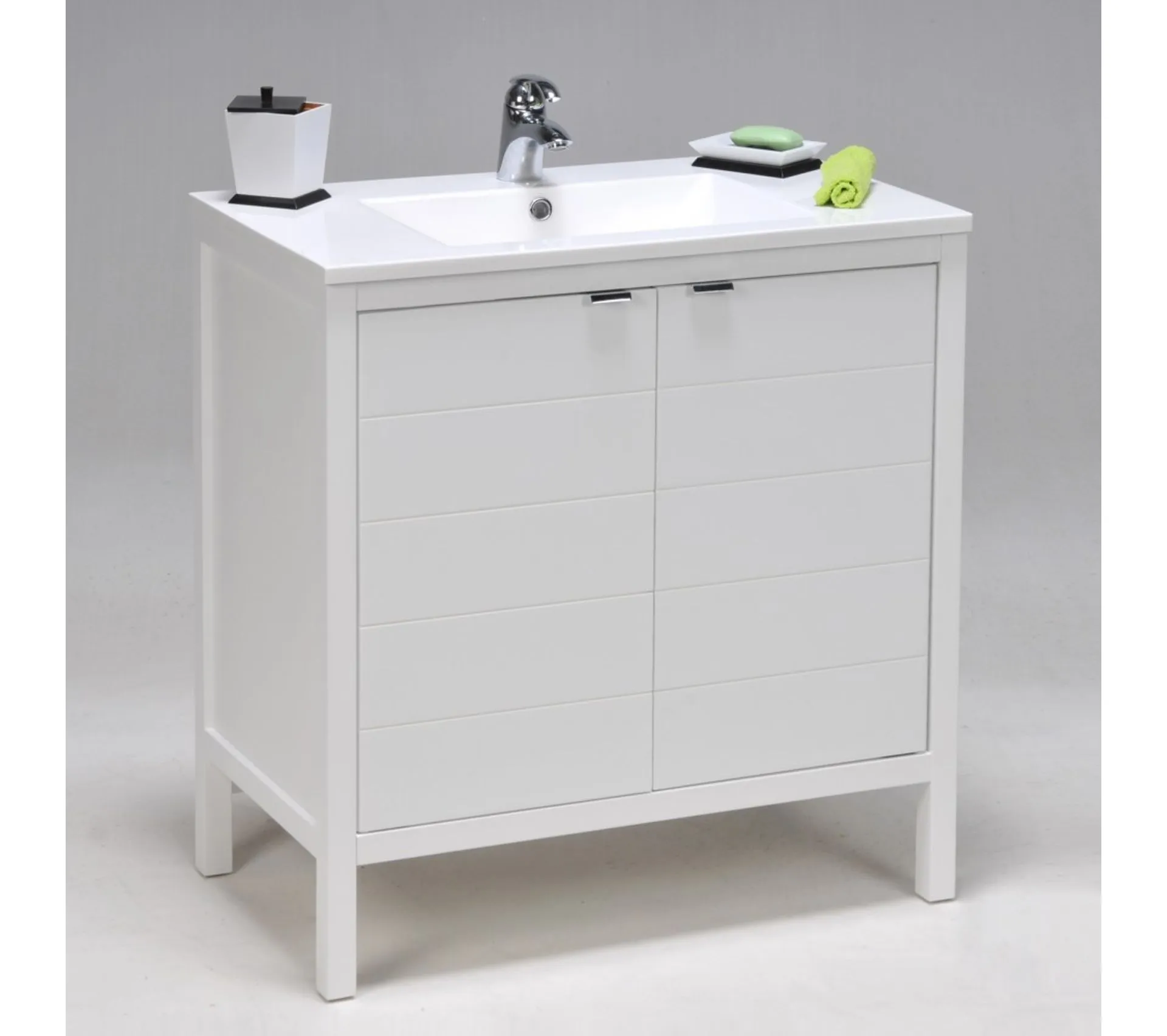 Meuble Sous-vasque + vasque Tribu 2 Portes / Blanc