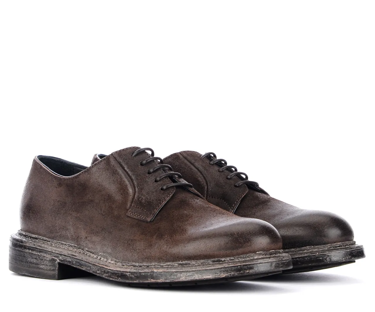 Moma Chaussure derby vintage marron