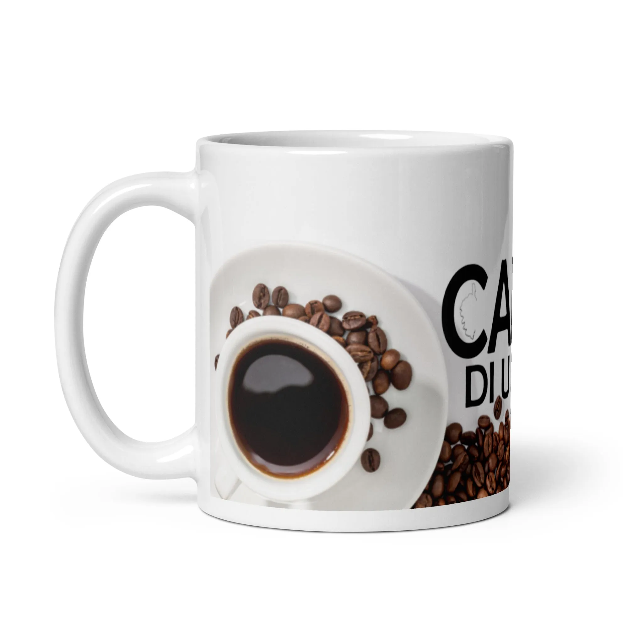 Mug Blanc Brillant Caffé di u Liceu