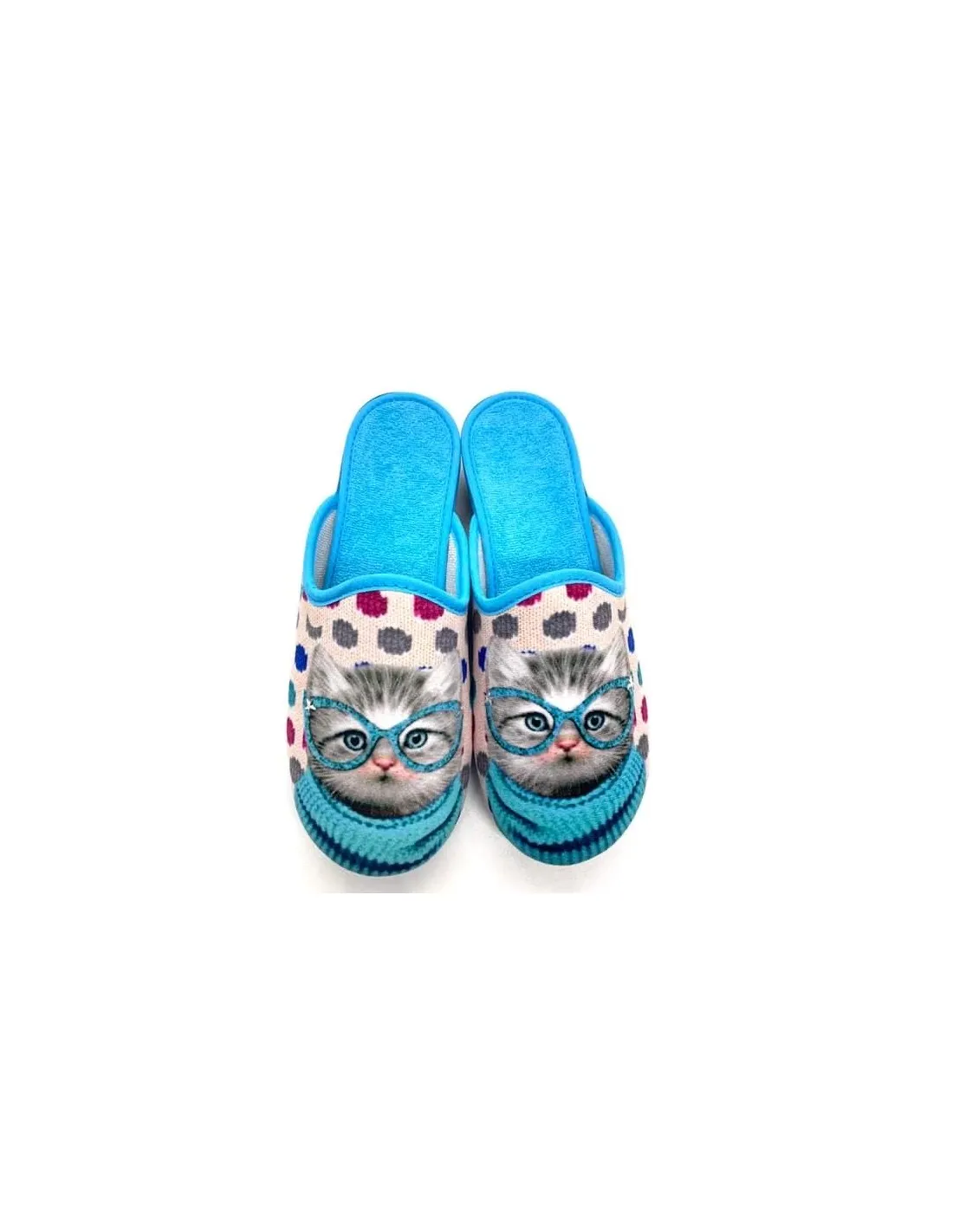 Mules Chat La Maison de l’Espadrille 2076 Turquoise