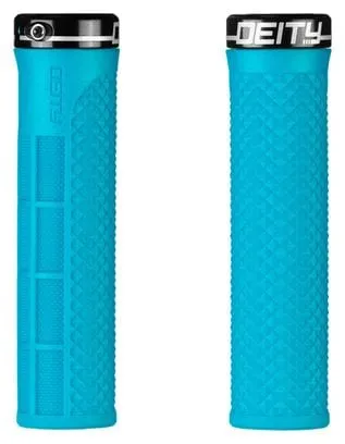 Paire de Grips Deity LockJaw 132 mm Turquoise