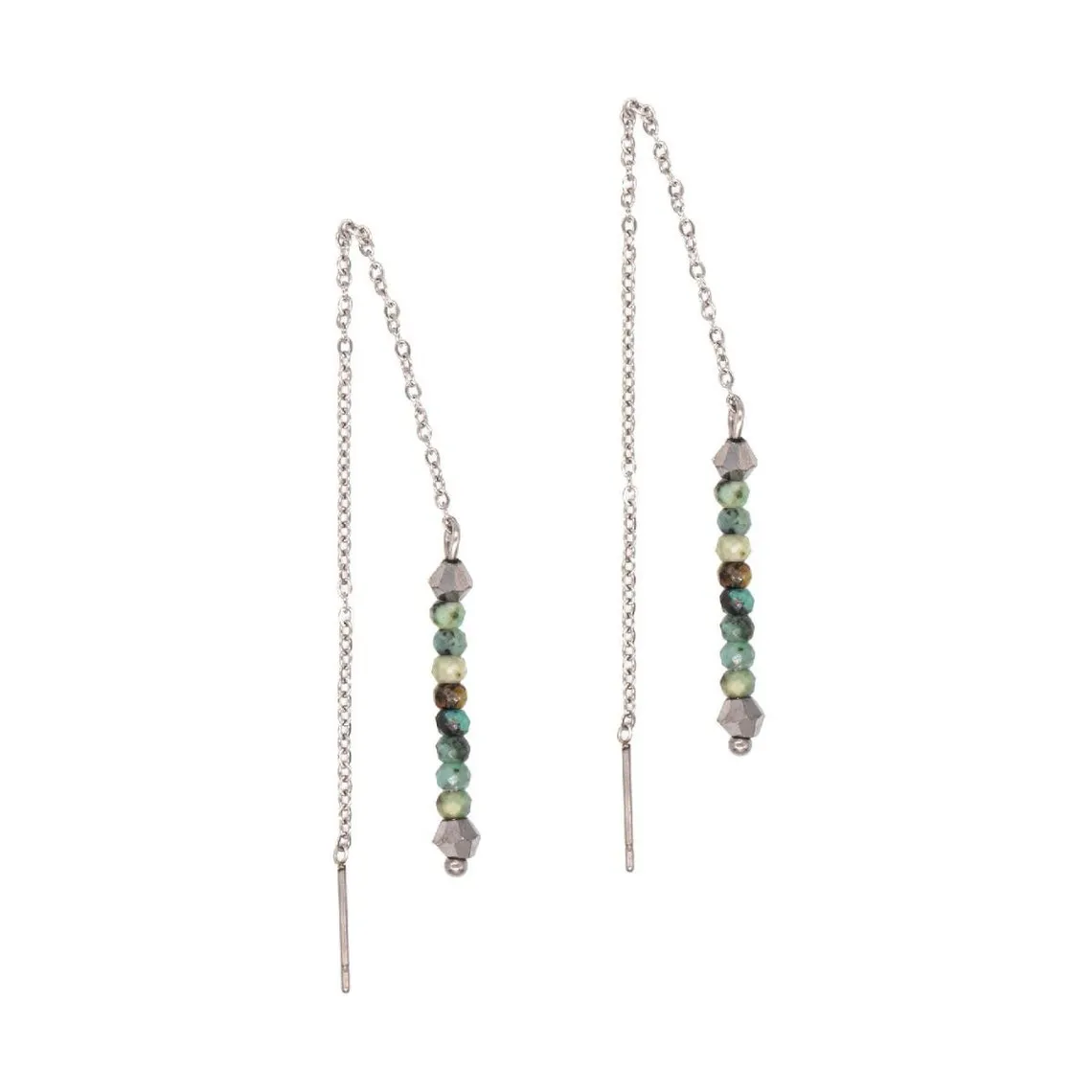 Pendantes Sloya Lumia en pierres Turquoise Africain | 3 Suisses