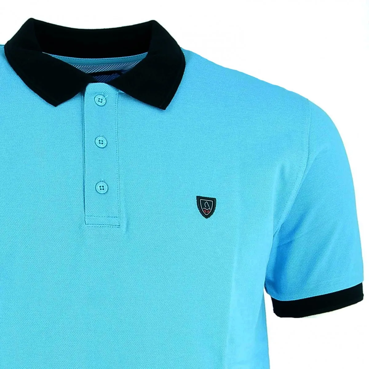 Polo homme YACHT COLLECTION  turquoise - Matiere-noble29,90€