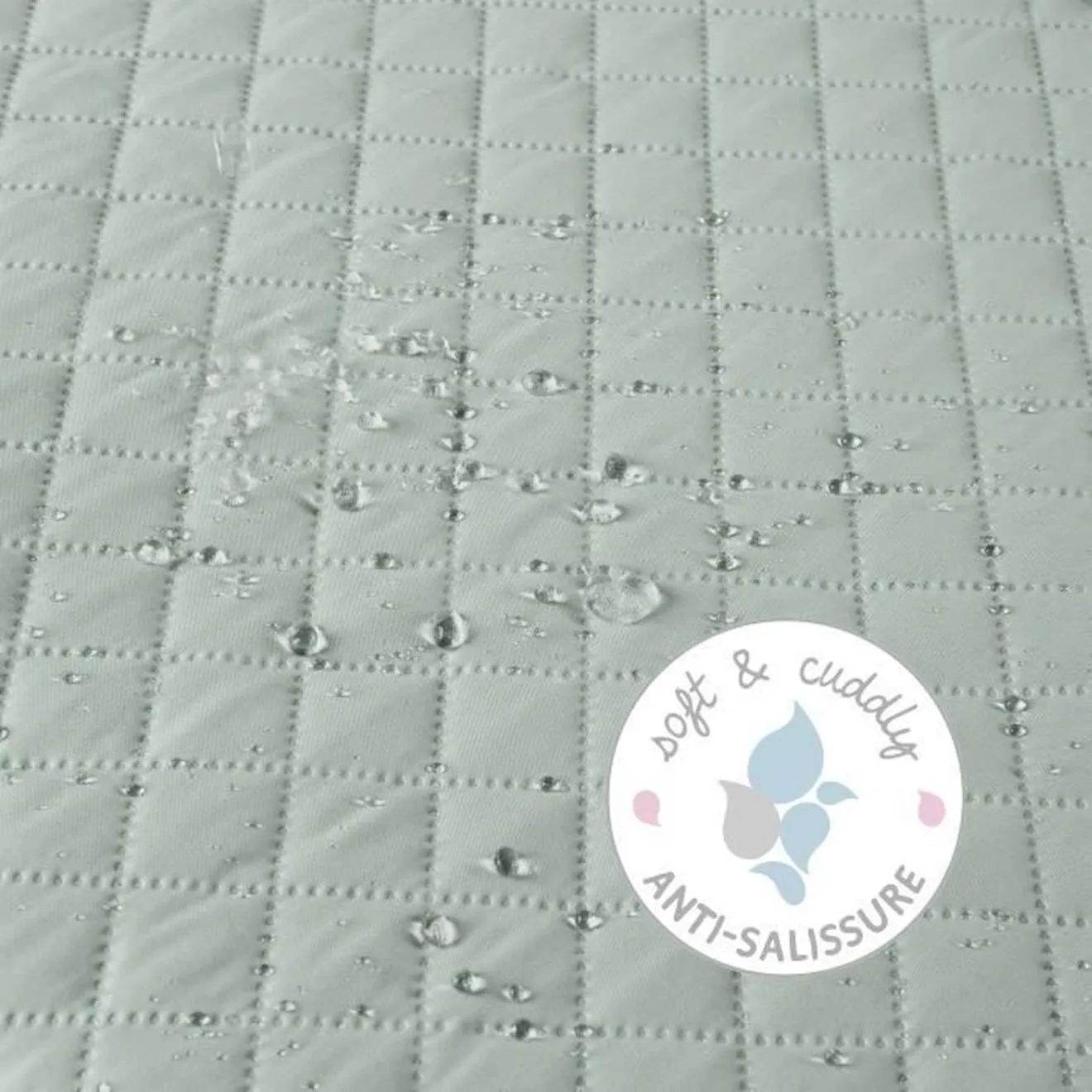 ROBA Parc Bébé "roba Style" Hexagonal + Insert de Protection Vert et Roulettes - Bois Laqué Blanc blanc - Roba
