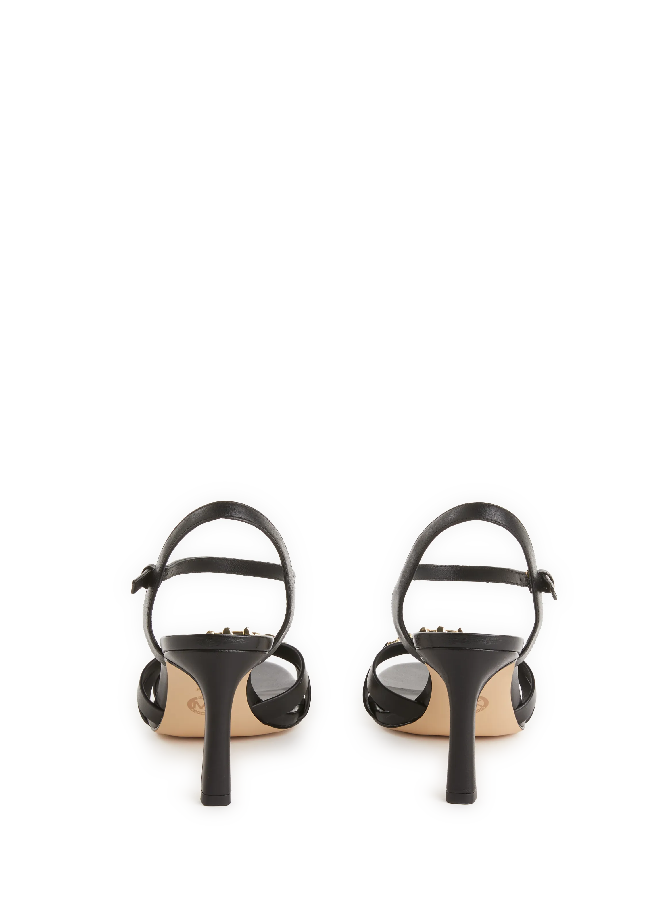 SANDALES à TALON EN CUIR - MMK pour FEMME | Printemps