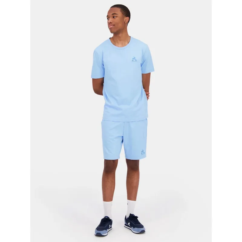 T-shirt monochrome n3 bleu turquoise - Le Coq Sportif | wimod