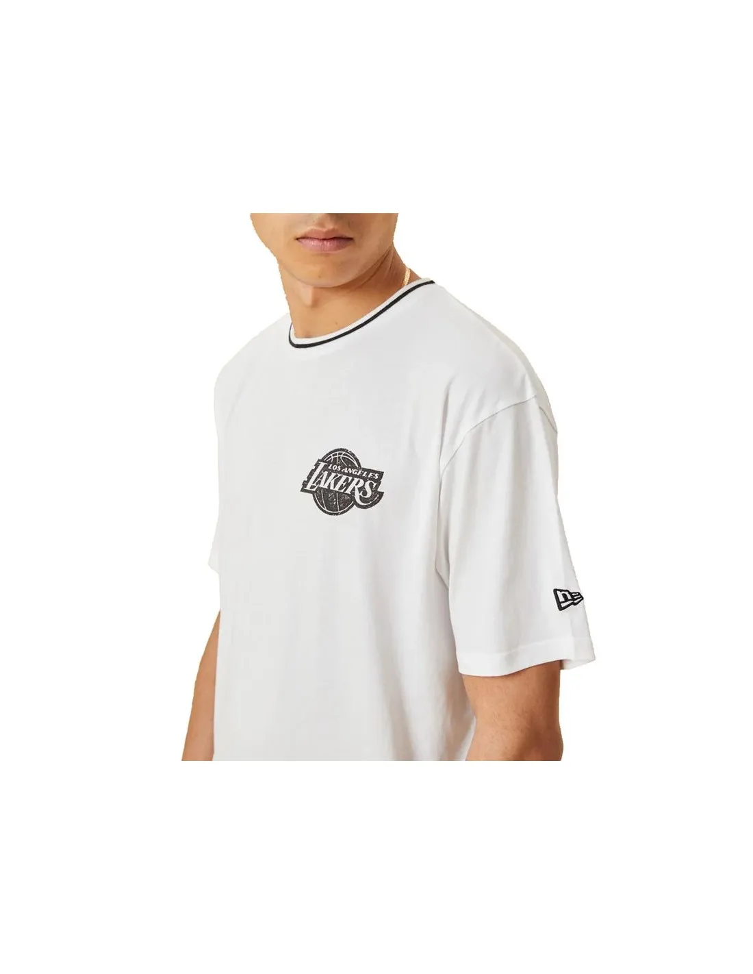 T-shirt New Era Los Angeles Lakers Graphic M Blanc