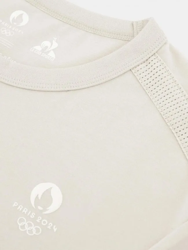 T-shirt Paris 2024 Jo beige - Le Coq Sportif | wimod
