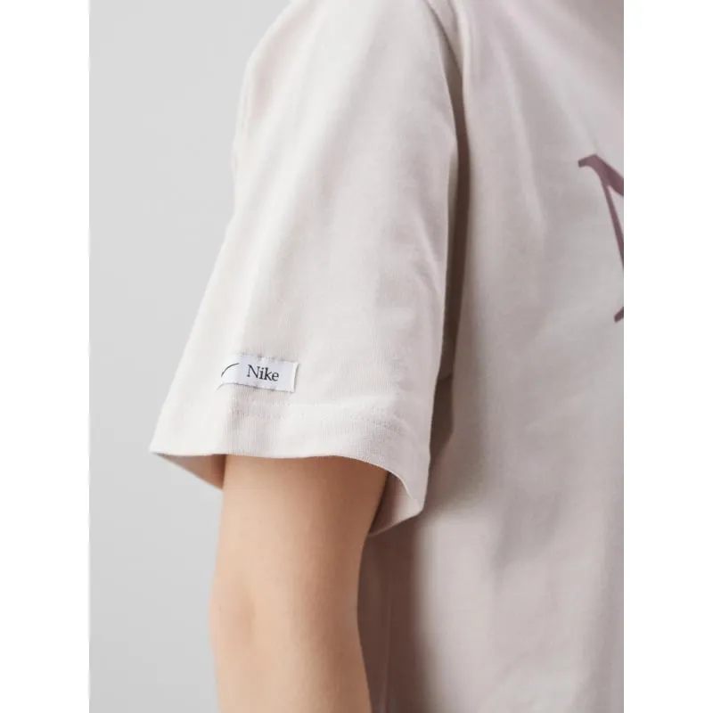 T-shirt tee classics boxy beige femme - Nike | wimod