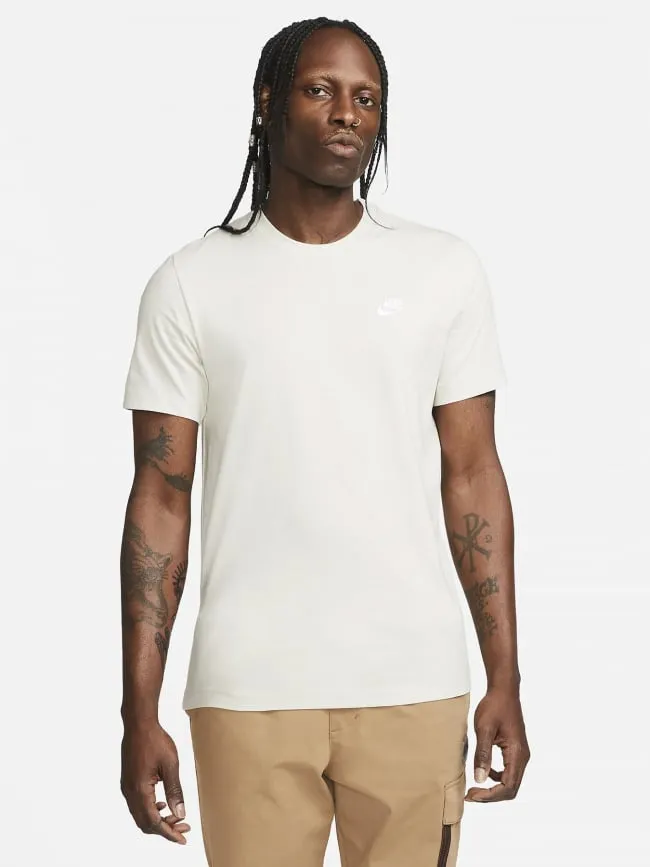 T-shirt uni sportswear club beige homme - Nike | wimod