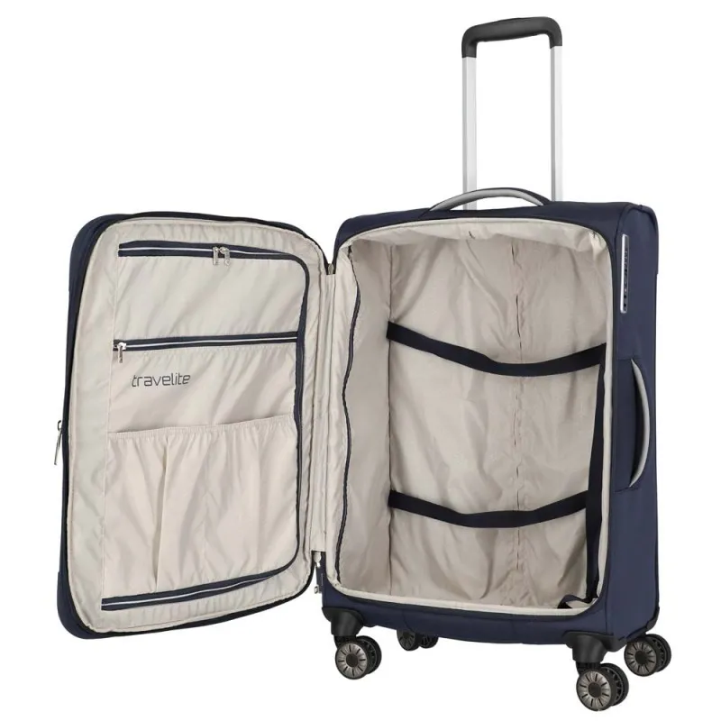 Valise soute M extensible TRAVELITE "Miigo" bleu profond | Planetebag.com