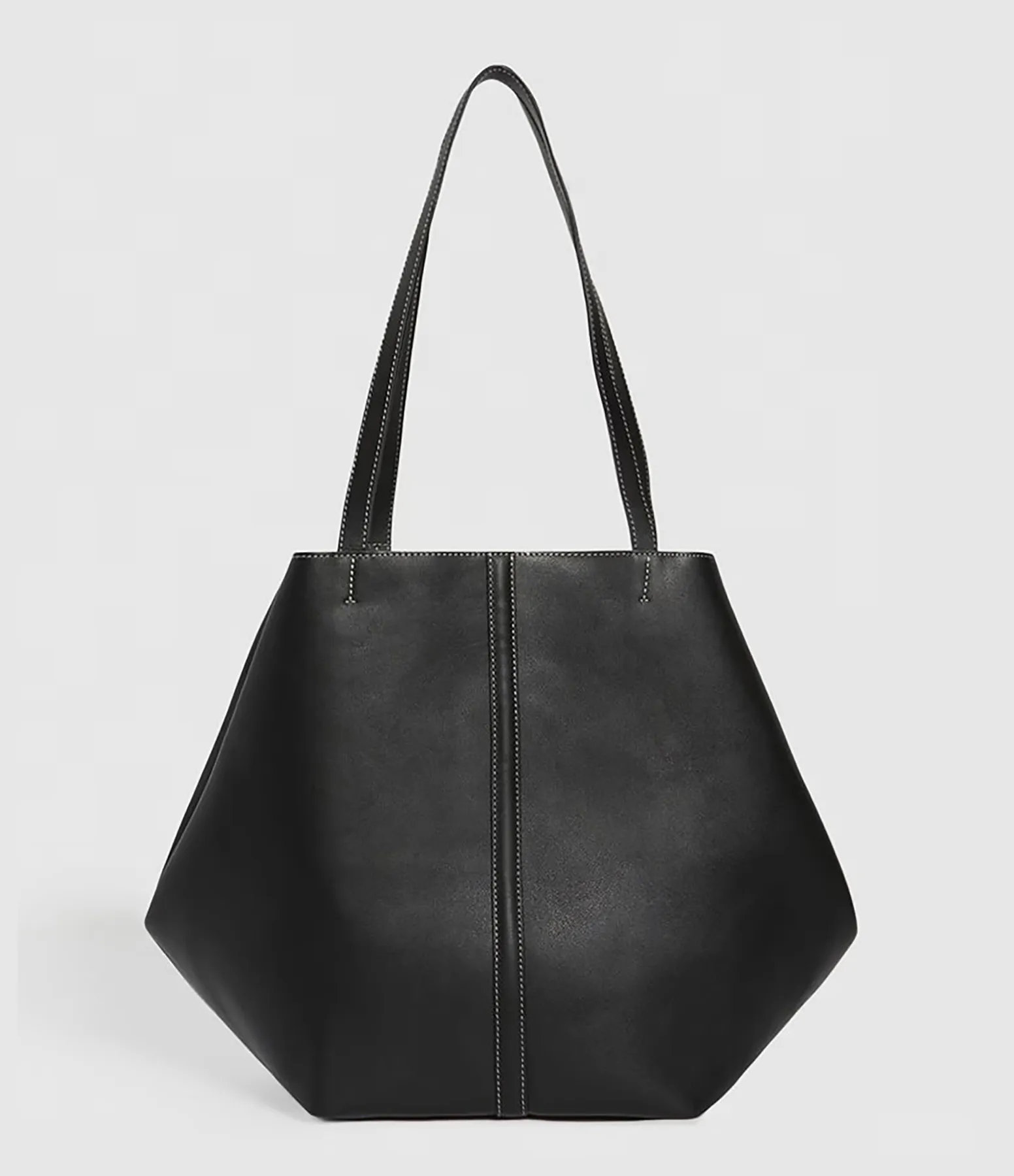 VANESSA BRUNO Partager  Grand Cabas Cuir Daily Noir  